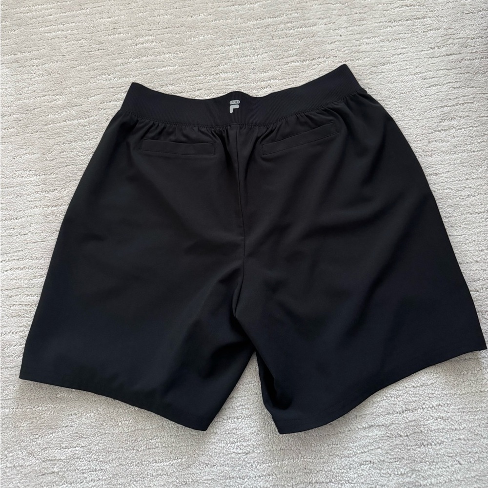 Fila Men's Black Athletic Shorts - Size M